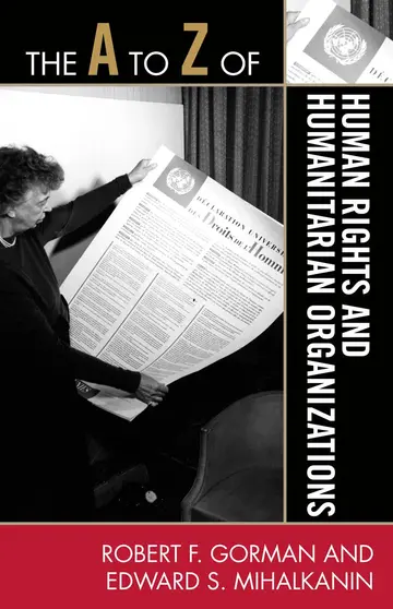 Cover of The a to Z of Human Rights and Humanitarian Organizations