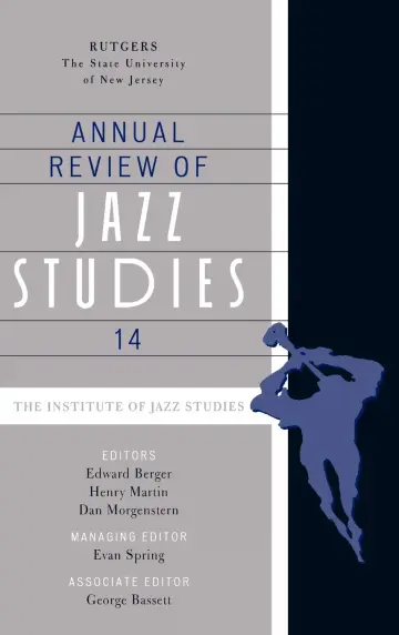 Cover of Annual Review of Jazz Studies 14