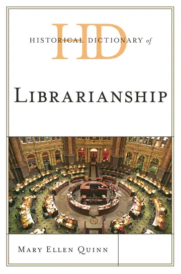 Cover of Historical Dictionary of Librarianship