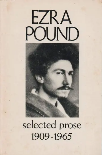 Cover of Ezra Pound, Selected prose, 1909-1965