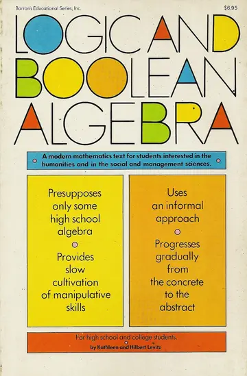 Cover of Logic and Boolean Algebra
