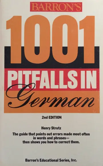 Cover of 1001 Pitfalls in German