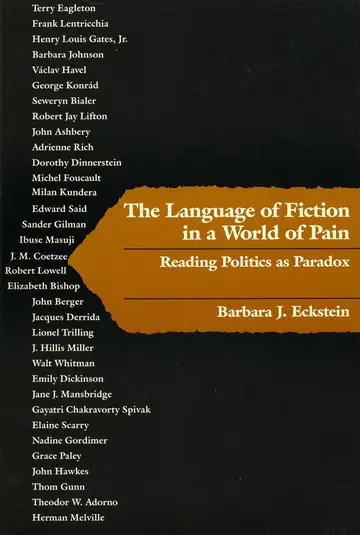 Cover of The Language of Fiction in a World of Pain