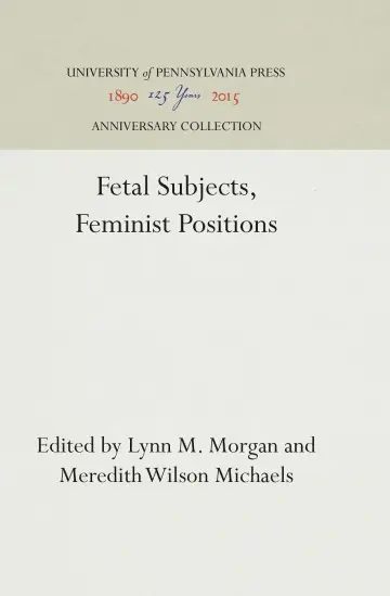 Cover of Fetal Subjects, Feminist Positions