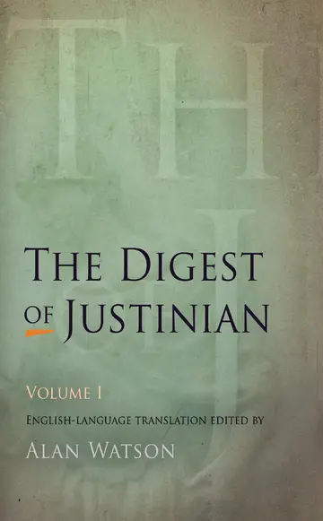 Cover of The Digest of Justinian