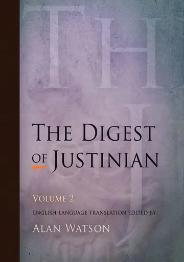 Cover of The Digest of Justinian