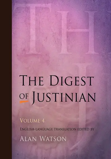 Cover of The Digest of Justinian