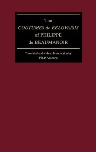 Cover of The Coutumes De Beauvaisis of Philippe De Beaumanoir