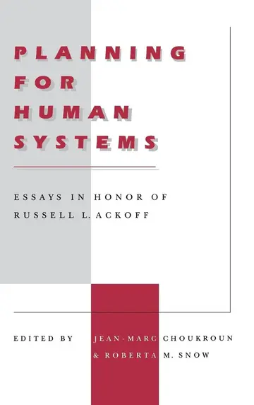 Cover of Planning for Human Systems