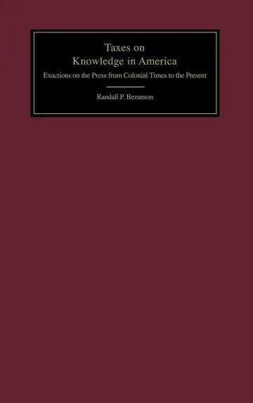 Cover of Taxes on Knowledge in America