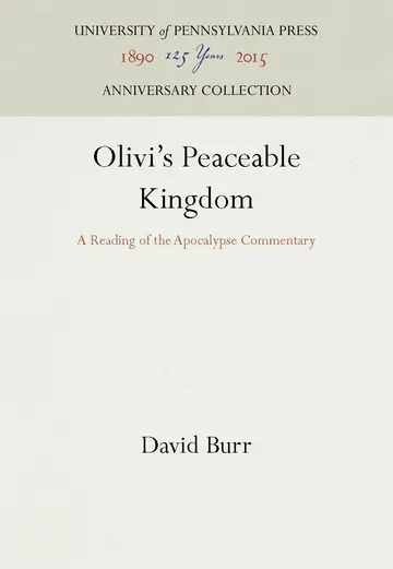 Cover of Olivi's Peaceable Kingdom