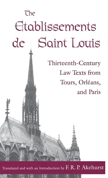 Cover of The Etablissements De Saint Louis