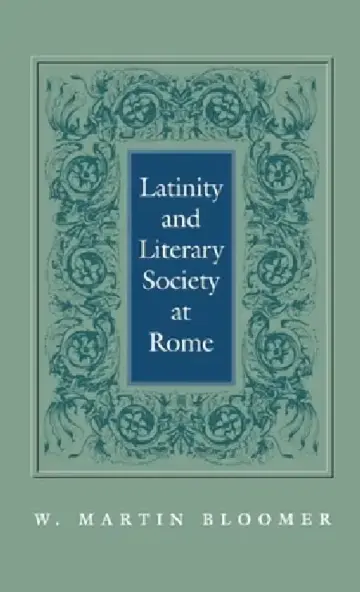 Cover of Latinity and Literary Society at Rome