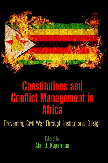 Cover of Constitutions and Conflict Management in Africa