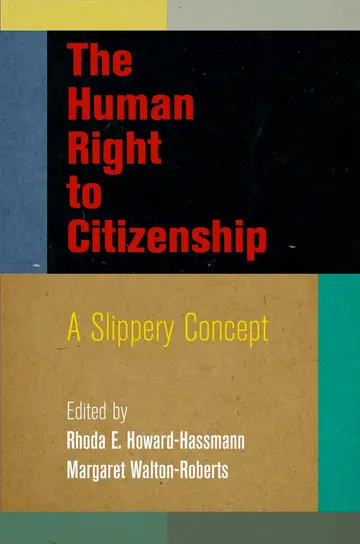 Cover of The Human Right to Citizenship