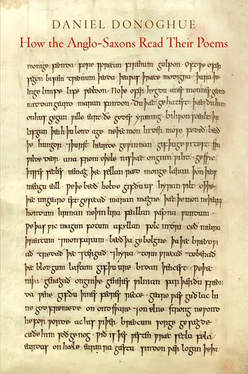Cover of How the Anglo-Saxons Read Their Poems