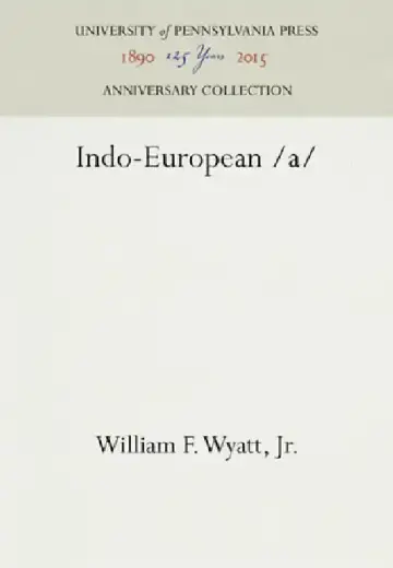 Cover of Indo-European /A