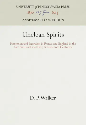 Cover of Unclean Spirits