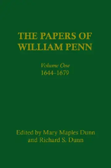 Cover of The Papers of William Penn, Volume 1