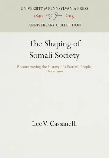 Cover of The Shaping of Somali Society