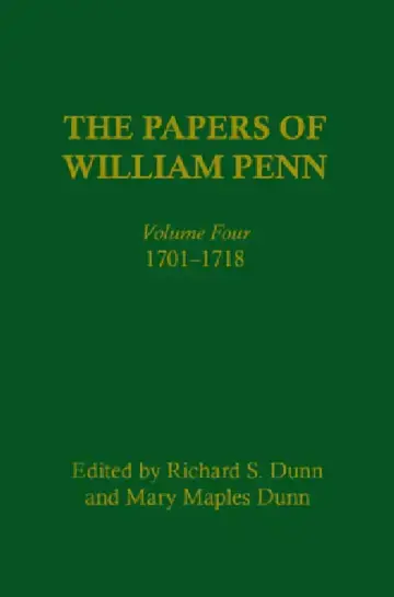 Cover of The Papers of William Penn, Volume 4