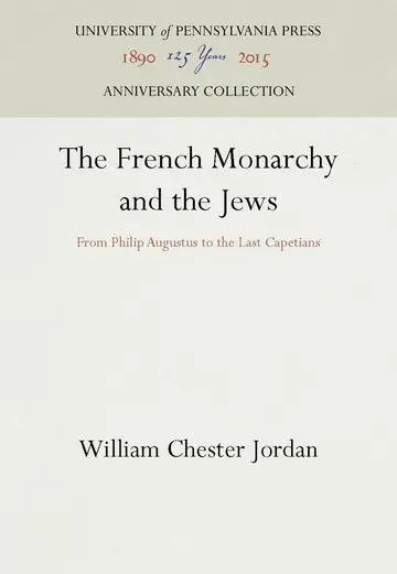 Cover of The French Monarchy and the Jews