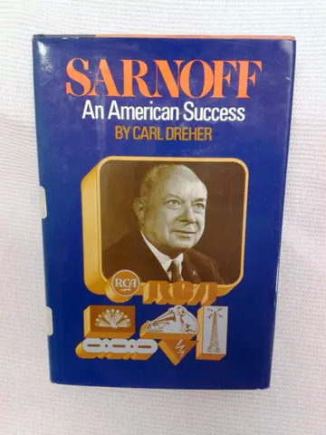 Cover of Sarnoff, an American success