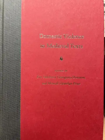 Cover of Domestic Violence in Medieval Texts