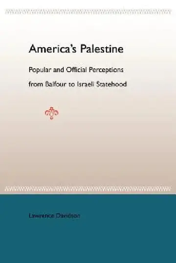 Cover of America's Palestine