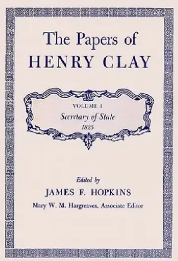Cover of The Papers of Henry Clay