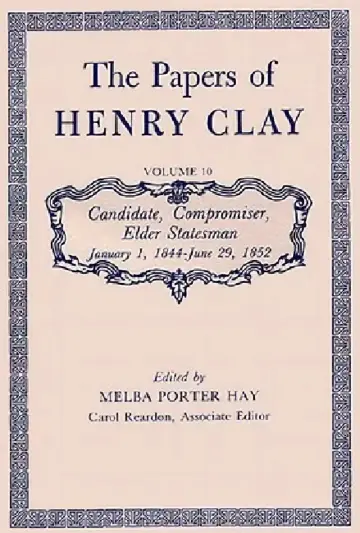 Cover of The Papers of Henry Clay