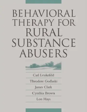 Cover of Behavioral Therapy/Rural Sbstnc-Pa