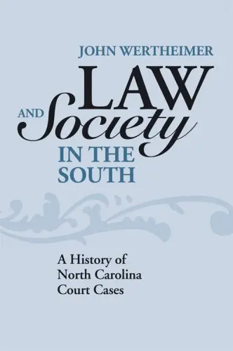Cover of Law and Society in the South