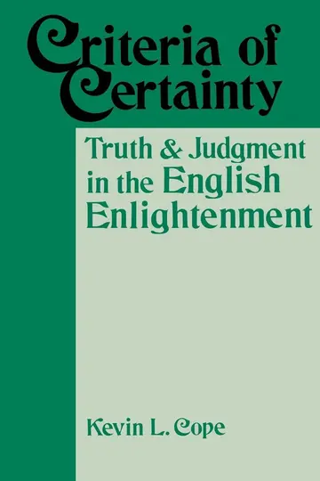Cover of Criteria of Certainty