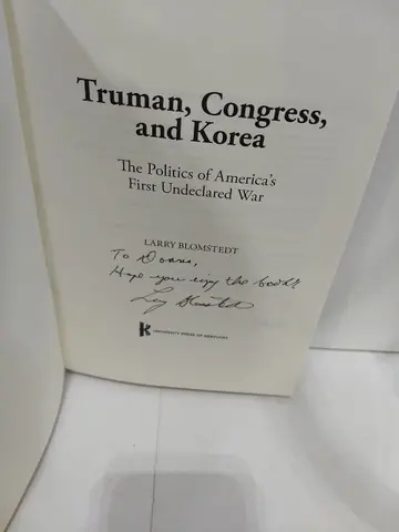 Cover of Truman, Congress, and Korea