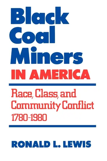Cover of Black Coal Miners in America