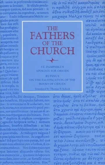 Cover of Apology for Origen
