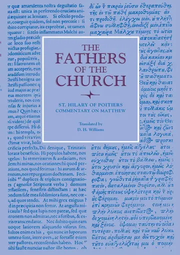 Cover of Commentary on Matthew