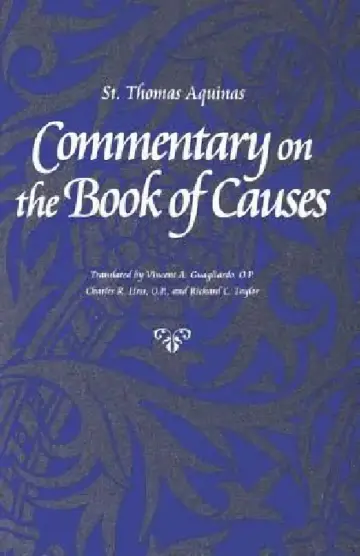 Cover of Commentary on the Book of Causes
