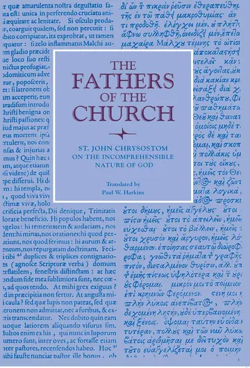 Cover of On the Incomprehensible Nature of God