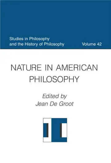 Cover of Nature in American Philosophy