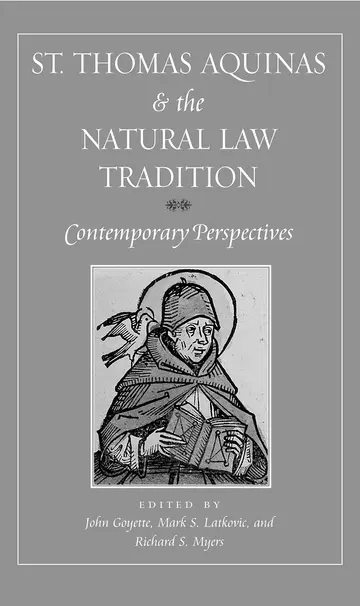 Cover of St. Thomas Aquinas and the Natural Law Tradition