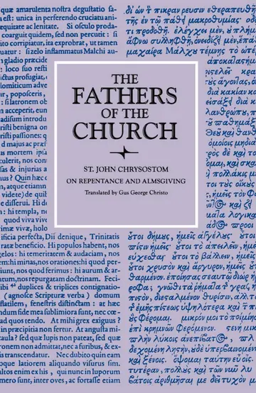 Cover of St. John Chrysostom on Repentance and Almsgiving