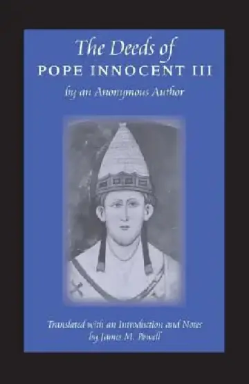 Cover of The Deeds of Pope Innocent III