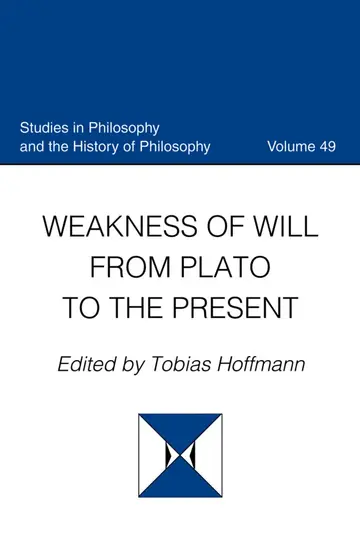 Cover of Weakness of Will from Plato to the Present