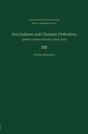 Cover of Anti-Judaism and Christian Orthodoxy