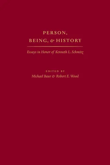 Cover of Person, Being, & History