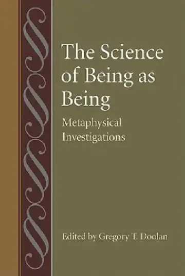 Cover of The Science of Being as Being