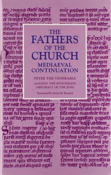 Cover of Against the Inveterate Obduracy of Jews