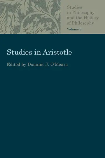 Cover of Studies in Aristotle